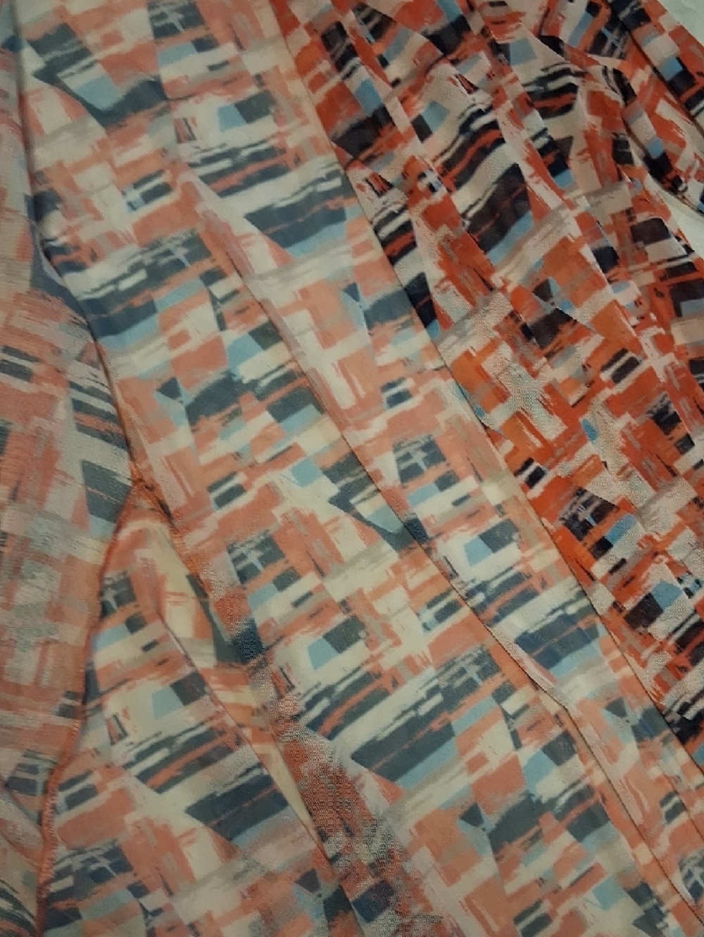 Lightweight Open-Front Women's Cardigan Jacket - Orange Multi By JJ. BEAUTIFUL - Picture 8 of 10